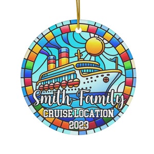 Cruise Ship Vacation Keepsake Ornament Cruise Decorations Personalized Gift Honeymoon Cruise Family Vacation Best Friend Reunion Cruise Gift
