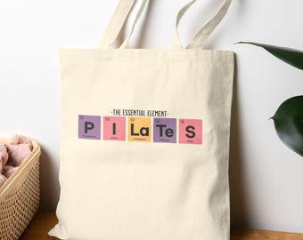 Borsa tote in cotone Pilates Essential Element, borsa da palestra