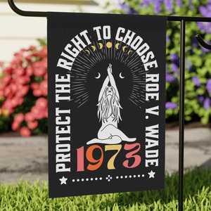 Feminist Garden Flag,Feminist Yard Sign,Prochoice Yard Sign Flag,Liberal Political Banner,Reproductive Rights Flag,Democrat Garden Gift
