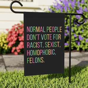 Social Justice Yard Sign,Liberal Values Outdoor Sign, Anti-Trump Garden Flag,Safe Space Garden Flag,Lgbtq Banner