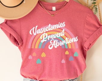 Camiseta arcoíris retro de derechos reproductivos, camiseta feminista