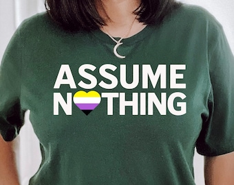 Nonbinary Pride T-Shirt: Enby Flag, LGBT Pride Month Outfit