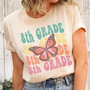 Eight Grade Teacher Shirt, Retro Teacher, 8th Grade Team Teacher T Shirts, Back to School Shirt,Vintage Eight Grade Tee,Back to school tee