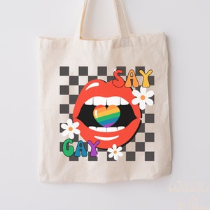 Borsa Gay, Borsa LGBT Pride, Borsa Say Gay, Borsa Lesbiche, Bisessuali, Trans, Borsa Alleata, Borsa Diritti Queer, Regalo LGBTQ, Borsa LGBTQIA Pride