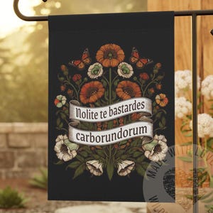 Nolite Te Bastardes Carborundorum Garden Sign,Liberal Values Outdoor Sign,Democrat Flag, Social Justice Yard Sign, Anti Trump Gift