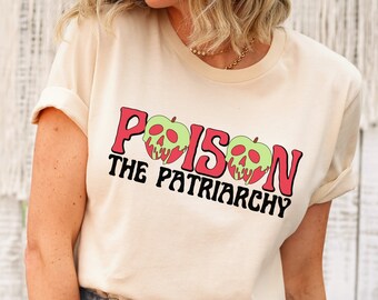 Funny Feminist Halloween Shirts,Womens Witchy Halloween Shirt,Political Halloween Shirt,Poison The Patriarchy Tee,Fall Feminist Top,Liberal