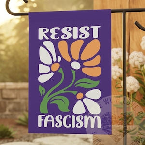 Resist Garden Flag, Protest Flags, Democrat Garden Flag, Leftist Garden Flag, Anti-Maga Garden Flag, Liberal Garden Flag, FDT Yard Flag