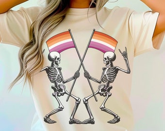 Lesbische Halloween, LGBT-Halloweenshirt, Spooky Lesbisch Shirt, Gay Pride-shirt, Gay Halloween-shirt, Lesbisch Halloween-paar Shirt, Lesbisch cadeau