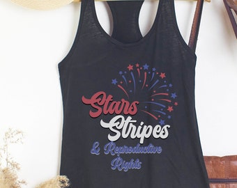 Canotta Stars Stripes per i diritti riproduttivi, femminista ProChoice 4 luglio