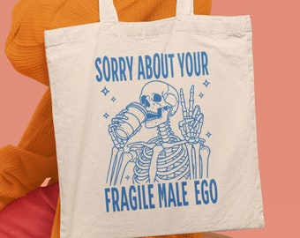 Feministische draagtas, politieke draagtas, grappige draagtas voor activisten en empowerment van vrouwen, feministische merchandise, feministische tas, grappig verjaardagscadeau vrouwen