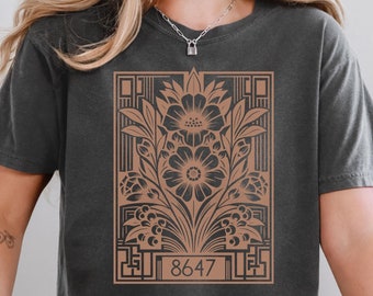 Boxy Tee Subtiles Anti Trump Hemd, 8647, Florale, feministische Komfortfarben-Hemd, Pro-Immigrier-T-Shirt, politisches Hemd für Frauenkonvention, * 251