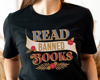 Lesen Sie verbotene Bücher T-Shirt, Buch-Liebhaber-Shirt, feministisches T-Shirt