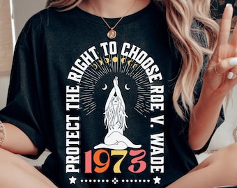 Camiseta feminista a favor del derecho a decidir, Roe contra Wade, Camiseta de los derechos de la mujer