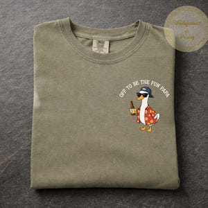 Papa Goose Comfort Colors T-Shirt, Retro Fun Papa Tee, Father’s Day Gift