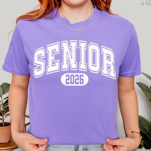 Senior 2026 Shirt Comfort Colors,Class of 2026 Tee,High School Senior Shirt,Graduation Gift,College Senior TShirt,Trendy Senior High School