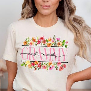 Personalized Grammy Shirt Mothers Day Gift for Grammy,Custom New Grammy T-Shirt,Gift for Grandma,Birthday Shirt for Grammy,Cute Grammy Gifts