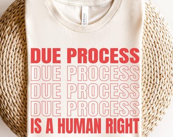 Camiseta del debido proceso, camiseta de la libertad