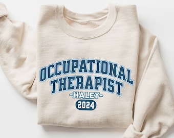 Bluza z nadrukiem dla terapeuty zajęciowego, prezent na zakończenie studiów OT