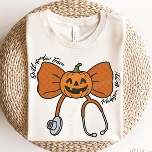 Personalized Orthopedic Nurse, Orthopedic Nurse Shirt, Ortho Nurse Shirt, Orthopedic Team Orthopedic Halloween, Ortho Ghost, Ortho Team Gift