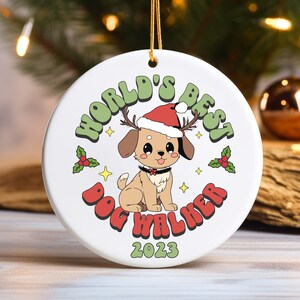 Dog walker ornament cheap