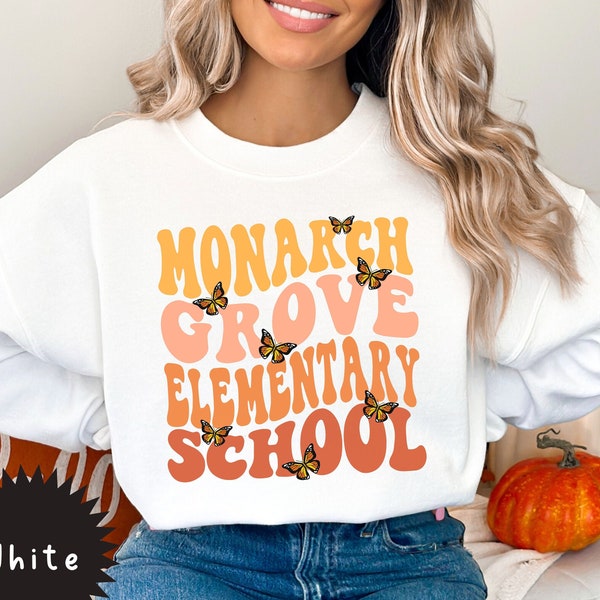 Monarch Personalized School Sweatshirt,Custom School Sweatshirt,Personalized School Spirit Shirt