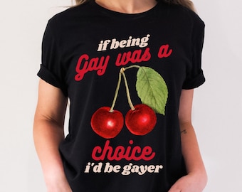 Trendy shirt voor lesbiennes, grappig shirt voor lesbiennes, cadeaus voor lesbiennes, LGBTQ-regenboog, grappige homoseksuele lesbische trans-top, WLW, winkels van queer eigendom