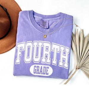 Retro Fourth Grade Teacher Shirt,4th Grade Teacher Halloween,School Matching TShirt, New Teacher Gift, Teacher Squad, Vintage, Fall Teacher
