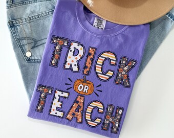 Teacher Halloween T-shirt, Spooky Pumpkin Gift Tee