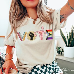 Liberal Graphic Tees,Political Shirts,Vote Graphic Tee,Feminist Shirt Women,Womens Rights Merch,Womens Feminist,Graphic Tee Democrat