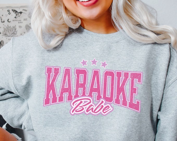 karaoke shirt, Gift for karaoke lover, karaoke babe sweatshirt, funny karaoke shirt, music lover music therapy shirt, Karaoke Night Shirt