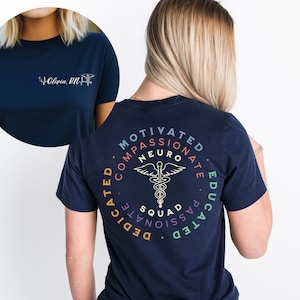 Personalized Neuro Squad shirt,neuro nurse, gift for neuro nurse, neurologist, neuroscience shirt, neuro icu nurse,Neurological ICU Tech