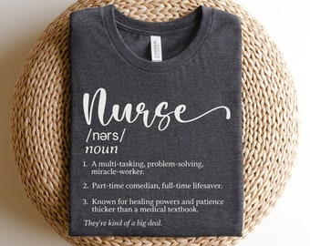 Krankenschwester Definition T-Shirt, Lustiges Krankenpflege Schule Geschenk