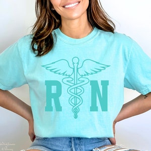 Comfort colors Registered Nurse Shirt,RN Tshirt for Registered Nurse, Nursing T-Shirt for Nurse,Gift for Registered Nurse,RN Graduation Gift