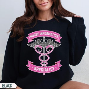 Sweat-shirt Nurse Informatics Specialist, t-shirt d'allaitement rétro
