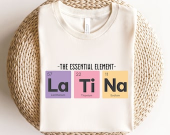 Chicana Shirts,Latina Power Tank Top, Geschenk für Latein, gebildetes Latein Shirt, Hispanic Erb Monat Shirt,Latina Mom Geschenk