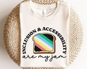 Inklusion Barrierefreiheit T-Shirt, Disability Pride Tee