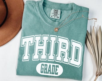 Comfort Colors T-shirt voor leerkrachten van groep 3 • T-shirt voor het schoolteam van de basisschool • Vintage cadeau voor leerkrachten van groep 3 • Leuke kleding voor het schoolteam