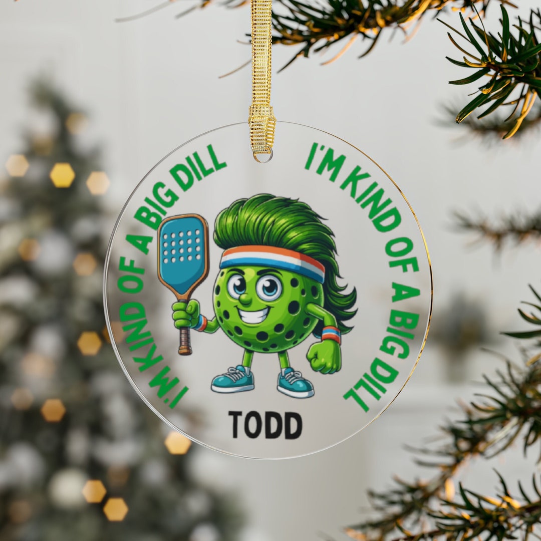 Pickleball Gift, Pickleball Christmas Ornament,personalized Pickleball
