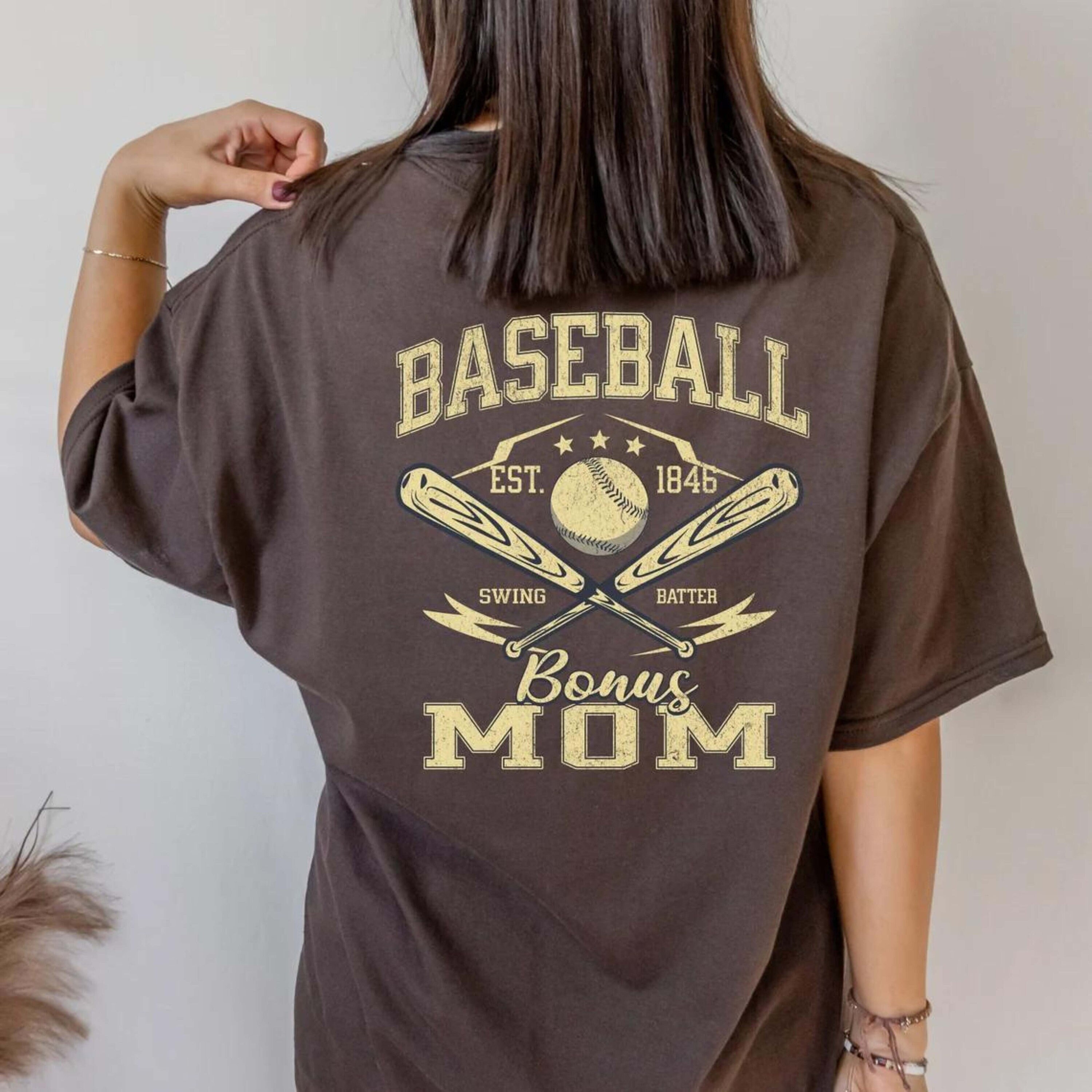 Bonus mom shirt, baseball bonus mom, mothers day gift for bonus mom, baseball gift for stepmom, gameday tshirt, baseball mama tee,sports mom