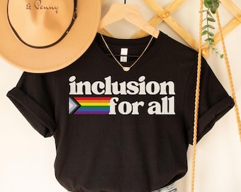 Inclusive Pride T-Shirt, großzügiges Progessive feministisches Grafik T-Shirt, Gleichheits-Shirt