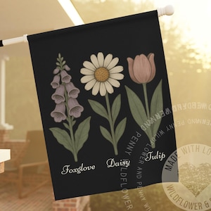 Liberal Values Outdoor Sign,floral progressive flags,Social Justice Yard Sign,Subtle Anti Trump Gift,FDT Garden Flag,Resist Garden Flag