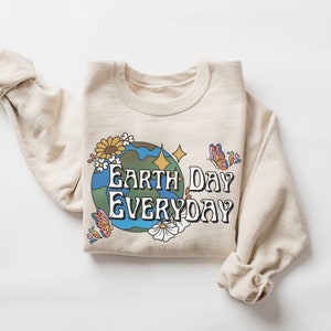 Earth Day, Earth Day sweatshirt, Nature shirt, Nature lover gift, Gardner plants shirt, Save the planet, Save the Earth,Mother Earth sweater