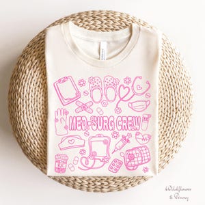 Med-Surg Crew Shirt, Medical Surgical Nurse Tee, Med Surg RN Gift, Hospital Nurse Team T-Shirt, Med Surg Nursing Crew Top