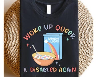 Queer Disability T-Shirt: LGBTQIA Spoonie Support