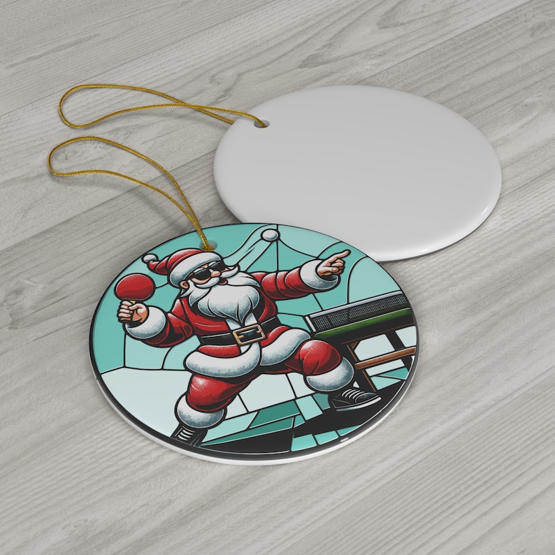 table tennis gift ornaments: Ping Pong ornament, Gifts for Ping-Pong Players image 2