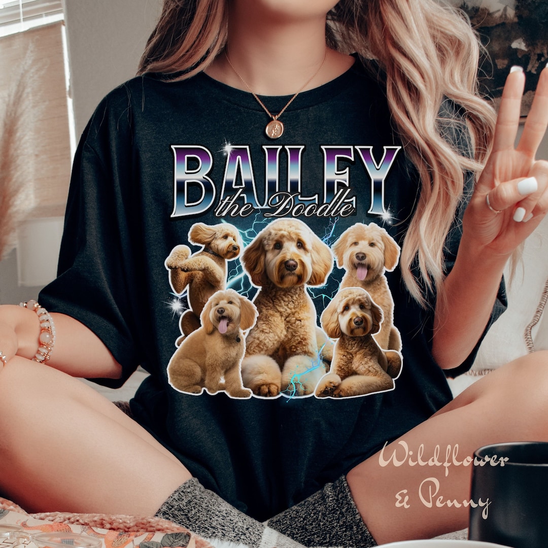 トップス vintage dog print tee Amazon.com: Custom Dog Bootleg Shirt, Vintage Rap Tee, Hip