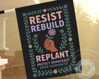 Politische Gartenfahnen, schützen die Democracy demokrat-Hausfahne, Libero-Gartenfahne, Vaterländisches Yard-Schild, Flaggen-Menschenrechte, feministisches Geschenk