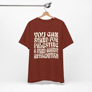 Free Palestine Shirt - Free Gaza Tee - Human Rights Shirt - Protest Shirt - Anti Racism - Political Top - Israel Zionist Rust