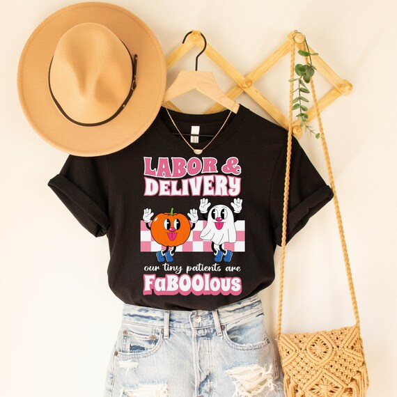 L&D Nurse Halloween Shirt,Halloween Labor And Delivery Nurse T-Shirt,L D Nurse Fall Shirt,Spooky Nurse Shirt,Delivery Nurse OBGYN Halloween