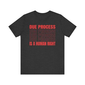 Due Process-shirt, Freedom-shirt Dark Grey Heather